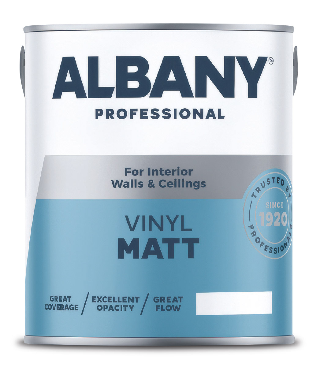 Albany Professional Vinyl Matt paint can