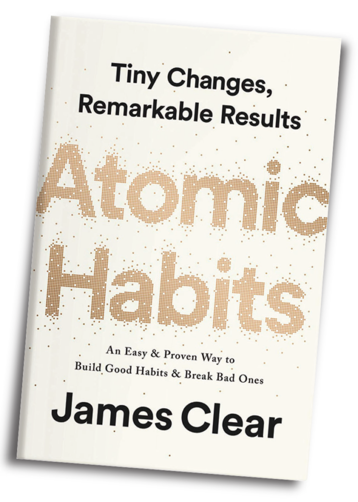 The cover of the book Atomic Habits by James Clear